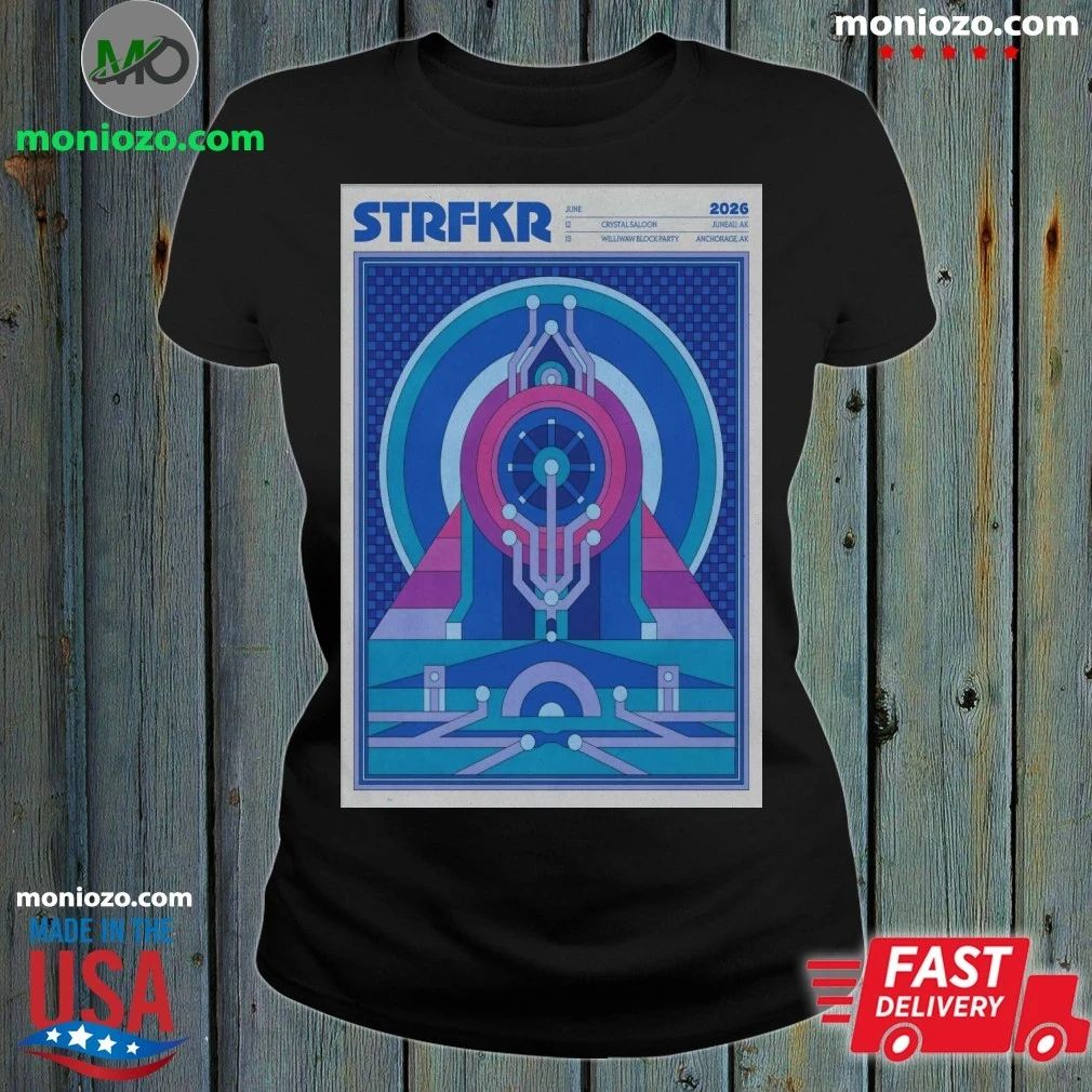 STRFKR Tour 2026 in Alaska Poster - Adult & Kids T-Shirts, Sweatshirts & Hoodies apparel design preview 1