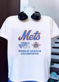 Distressed Mets Logo 1986 World Series Champions 25th - Adult & Kids T-Shirts, Sweatshirts & Hoodies apparel design preview 1