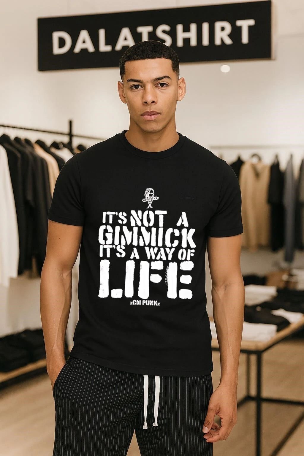 CM Punk It's Not A Gimmick Way Of Life - Adult & Kids T-Shirts, Sweatshirts & Hoodies apparel design preview 1