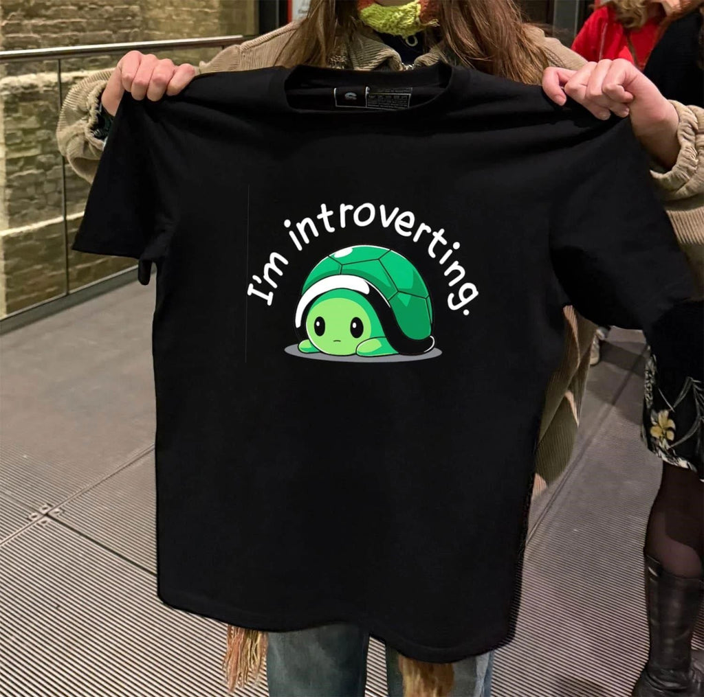 I'm Introverting Turtle - Adult & Kids T-Shirts, Sweatshirts & Hoodies apparel design preview 2