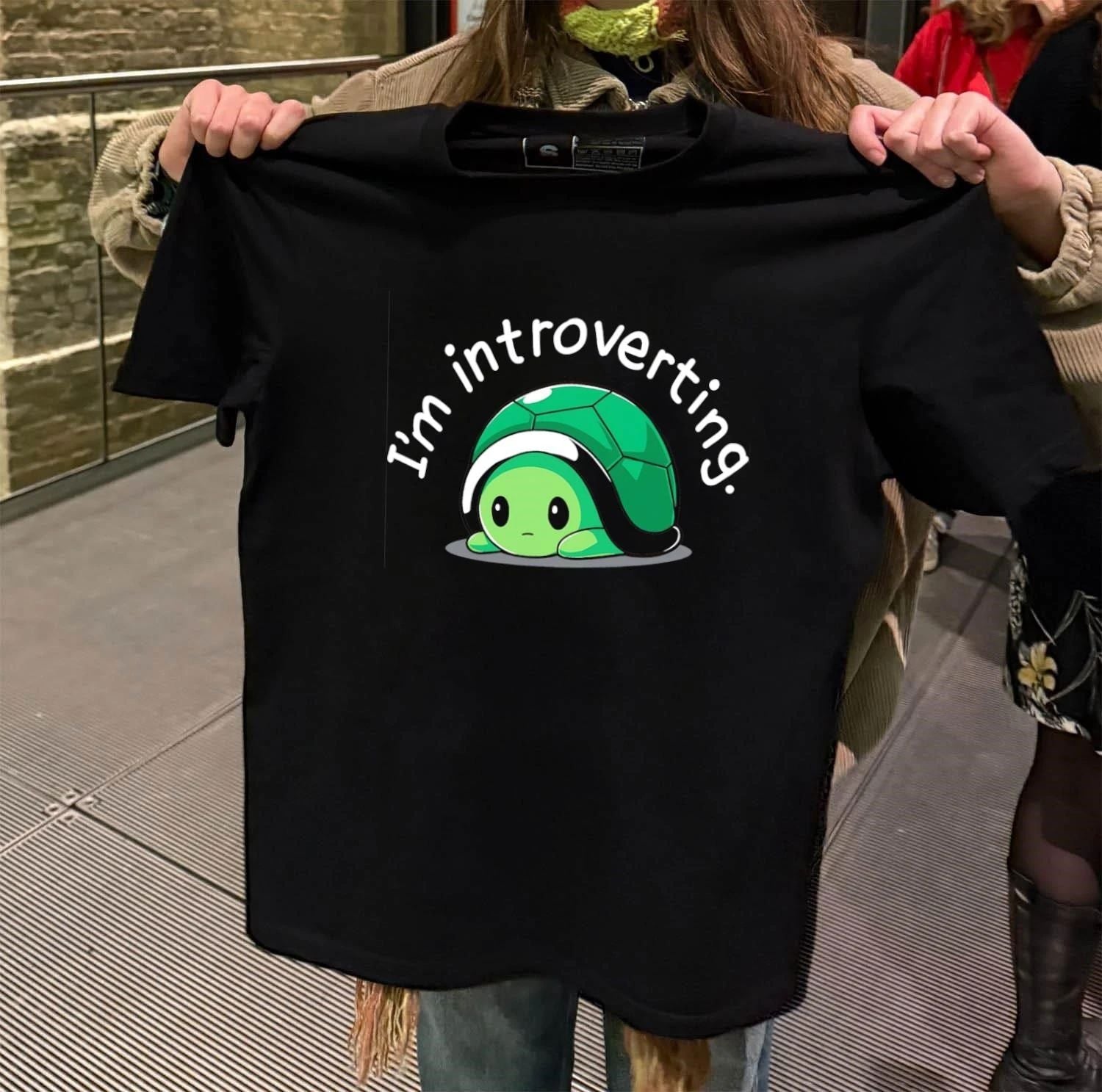 I'm Introverting Turtle - Adult & Kids T-Shirts, Sweatshirts & Hoodies apparel design preview 2