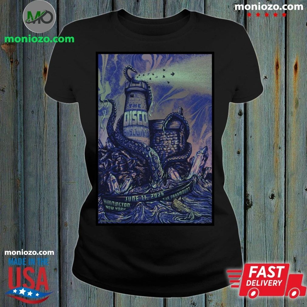The Disco Biscuits 6 11 2026 Huntington, NY Poster - Adult & Kids T-Shirts, Sweatshirts & Hoodies apparel design preview 1