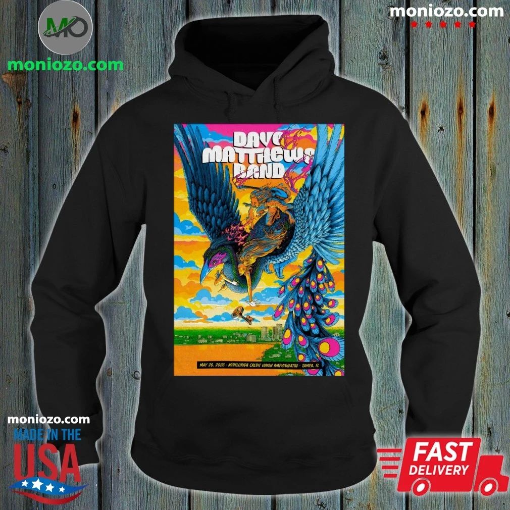 Dave Matthews Band May 26 2026 MIDFLORIDA Credit - Adult & Kids T-Shirts, Sweatshirts & Hoodies apparel design preview 2