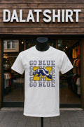 Michigan Wolverines Go Blue Repeat mascot - Adult & Kids T-Shirts, Sweatshirts & Hoodies apparel design preview 1