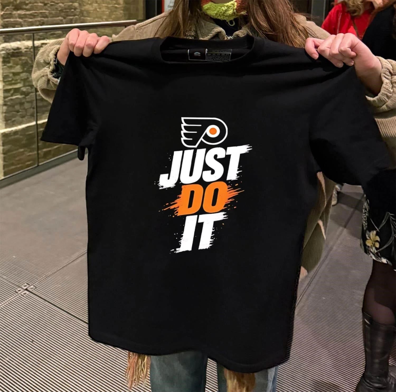 Philadelphia Flyers Just Do It slogan NHL - Adult & Kids T-Shirts, Sweatshirts & Hoodies apparel design preview 2