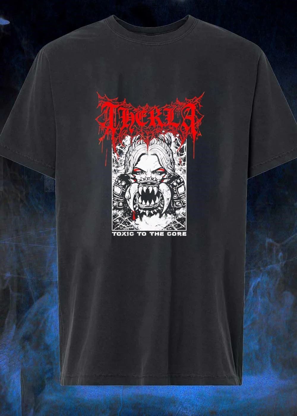 Therkla Toxic To The Core Woman Demon Mouth - Adult & Kids T-Shirts, Sweatshirts & Hoodies apparel design preview 1