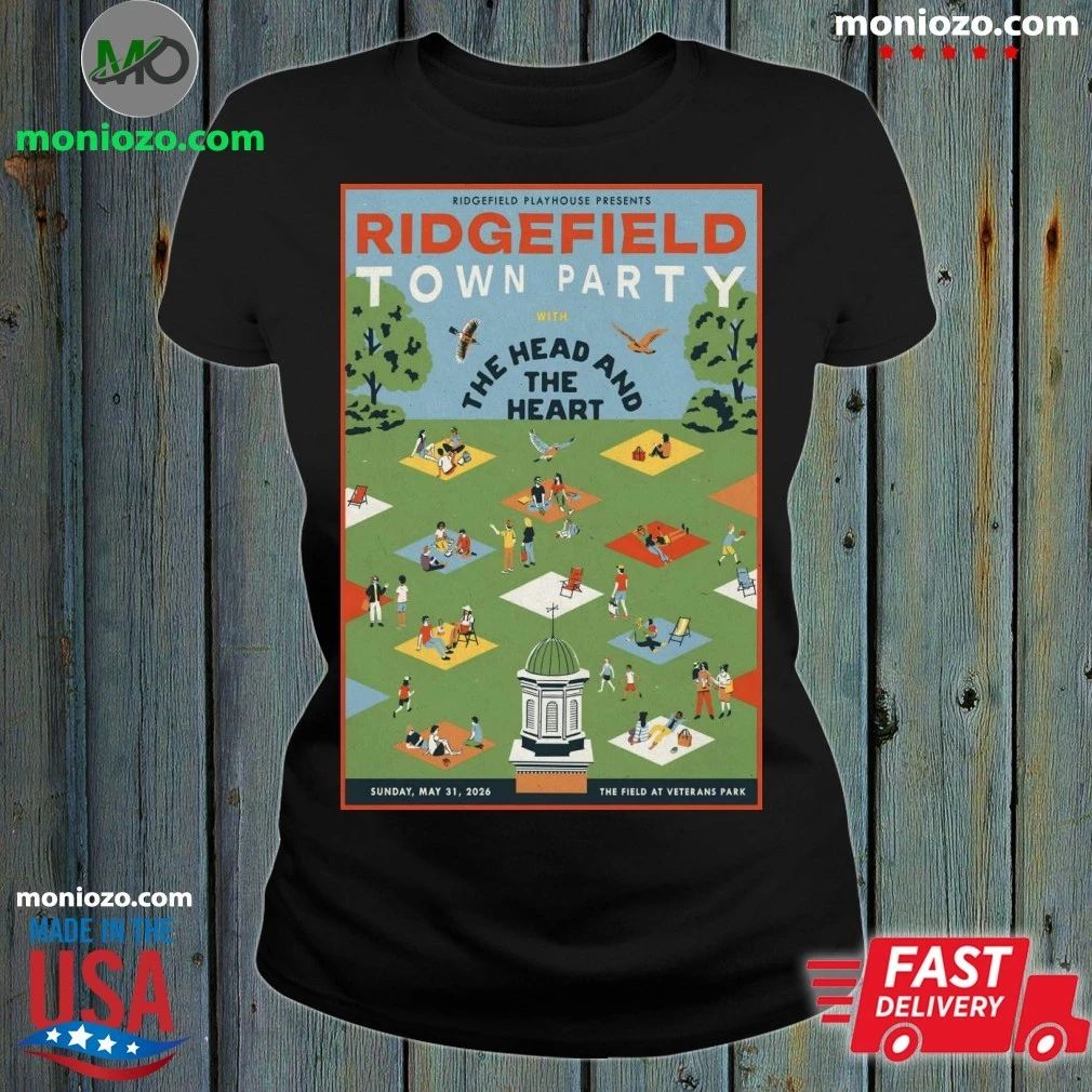 The Head And Heart May 31 2026 Ridgefield Town Party - Adult & Kids T-Shirts, Sweatshirts & Hoodies apparel design preview 1