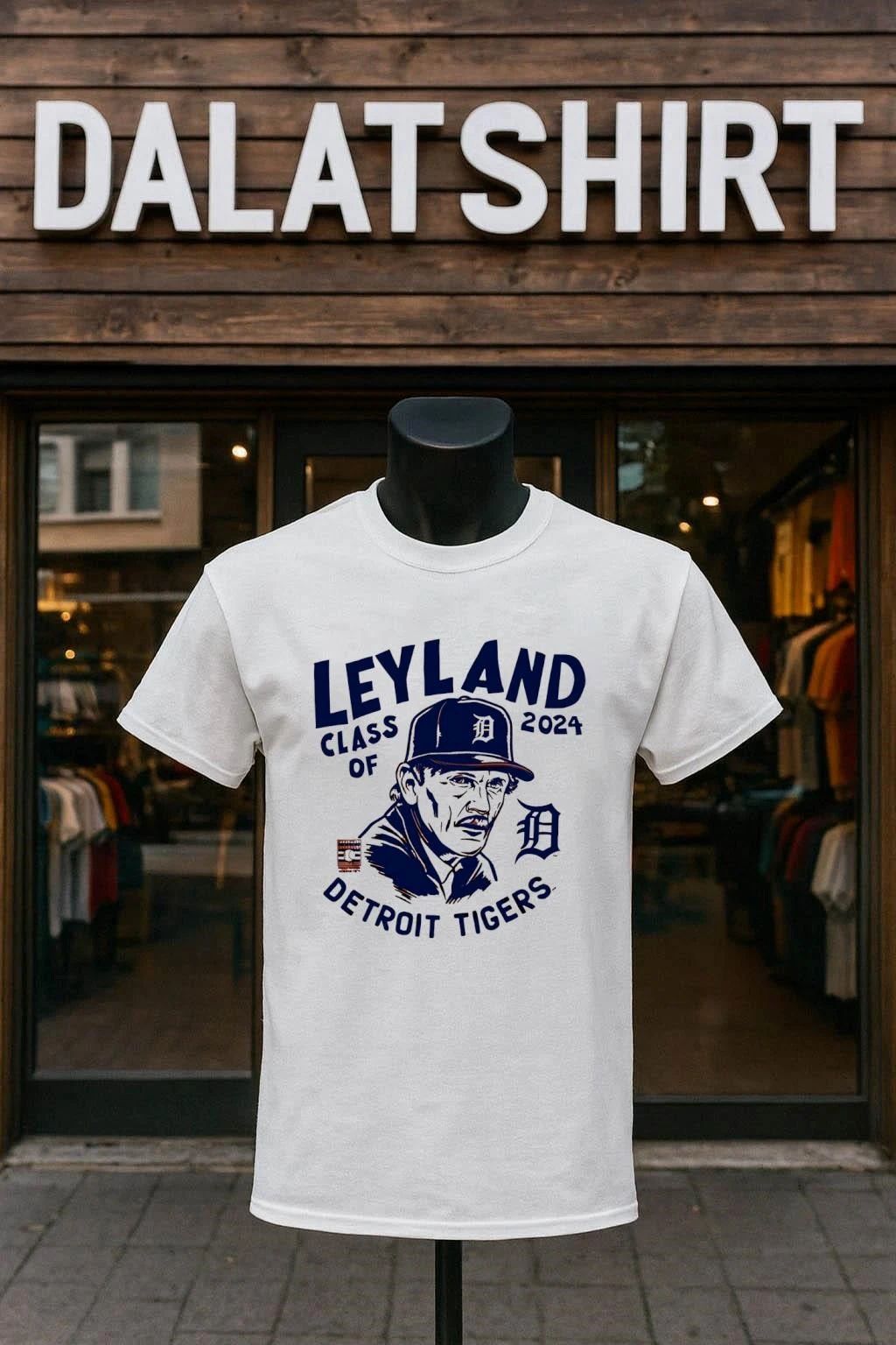 Detroit Tigers Jim Leyland Class Of 2024 - Adult & Kids T-Shirts, Sweatshirts & Hoodies apparel design preview 1