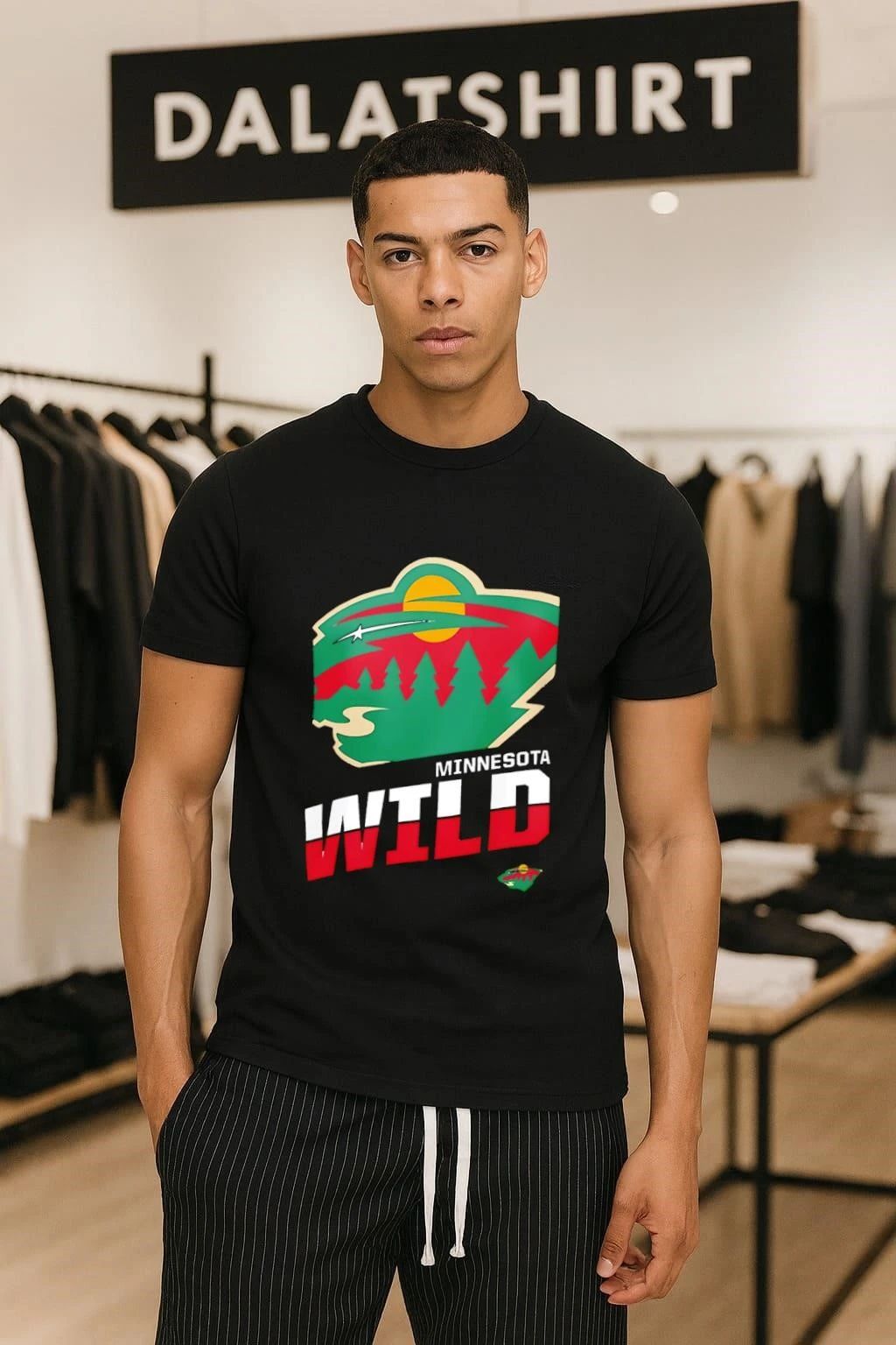 Minnesota Wild Logo - Adult & Kids T-Shirts, Sweatshirts & Hoodies apparel design preview 1