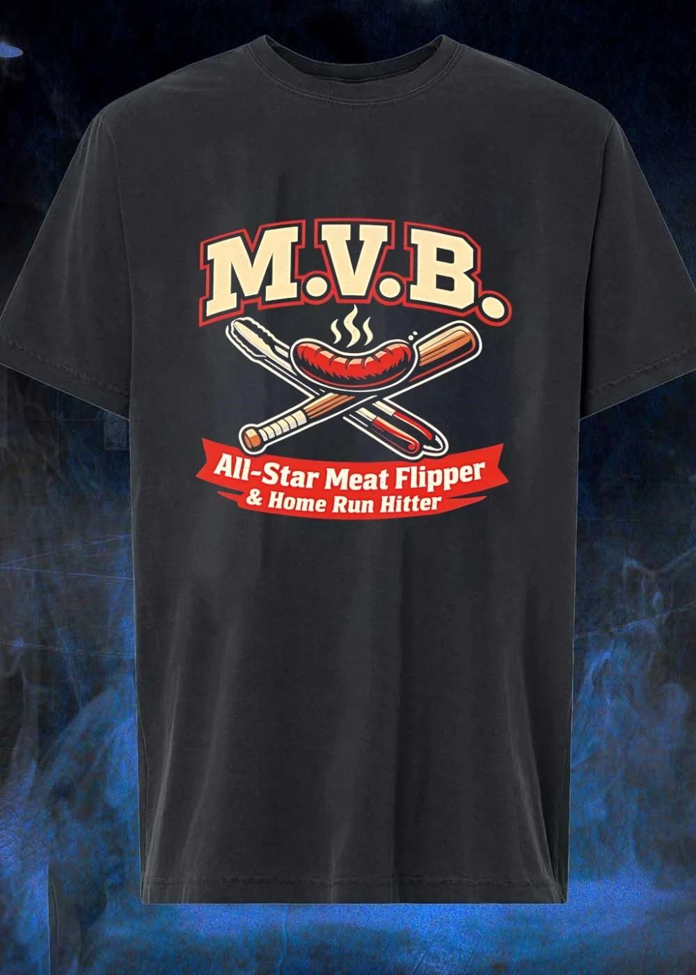 M.V.B All-Star Meat Flipper Home Run Hitter Baseball - Adult & Kids T-Shirts, Sweatshirts & Hoodies apparel design preview 1