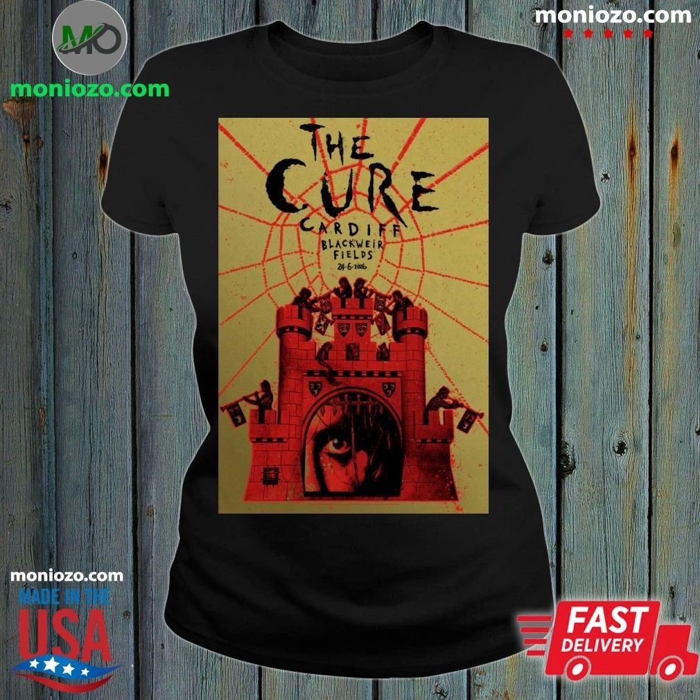 The Cure Cardiff UK 6 24 2026 Poster - Adult & Kids T-Shirts, Sweatshirts & Hoodies apparel design preview 1