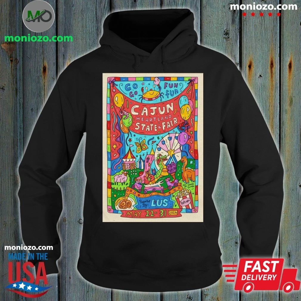Original Go Fun The Cajun Heartland State Fair May - Adult & Kids T-Shirts, Sweatshirts & Hoodies apparel design preview 2