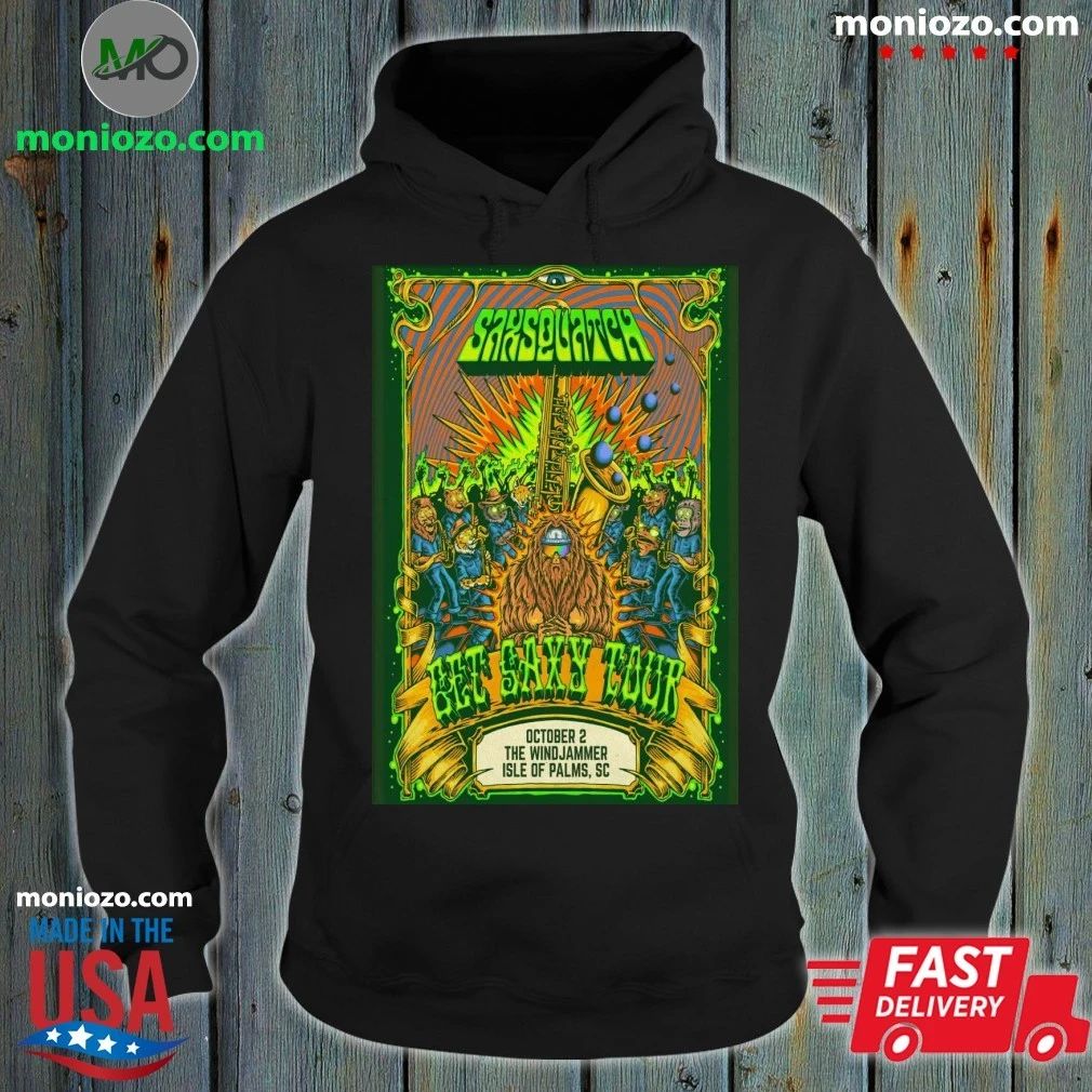 Original Saxsquatch The Windjammer Isle of Palms SC - Adult & Kids T-Shirts, Sweatshirts & Hoodies apparel design preview 2