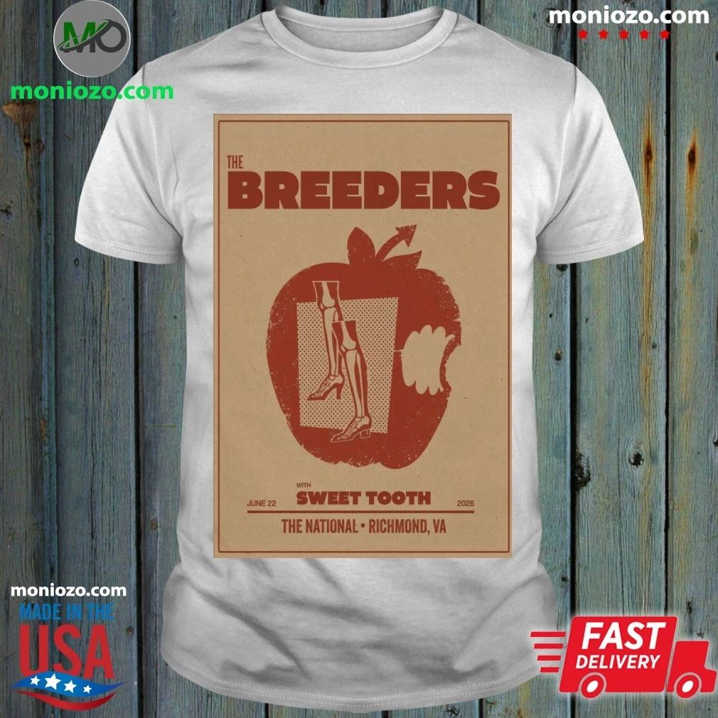 Original The Breeders Richmond National Jun 22, 2026 - Adult & Kids T-Shirts, Sweatshirts & Hoodies apparel design preview 1