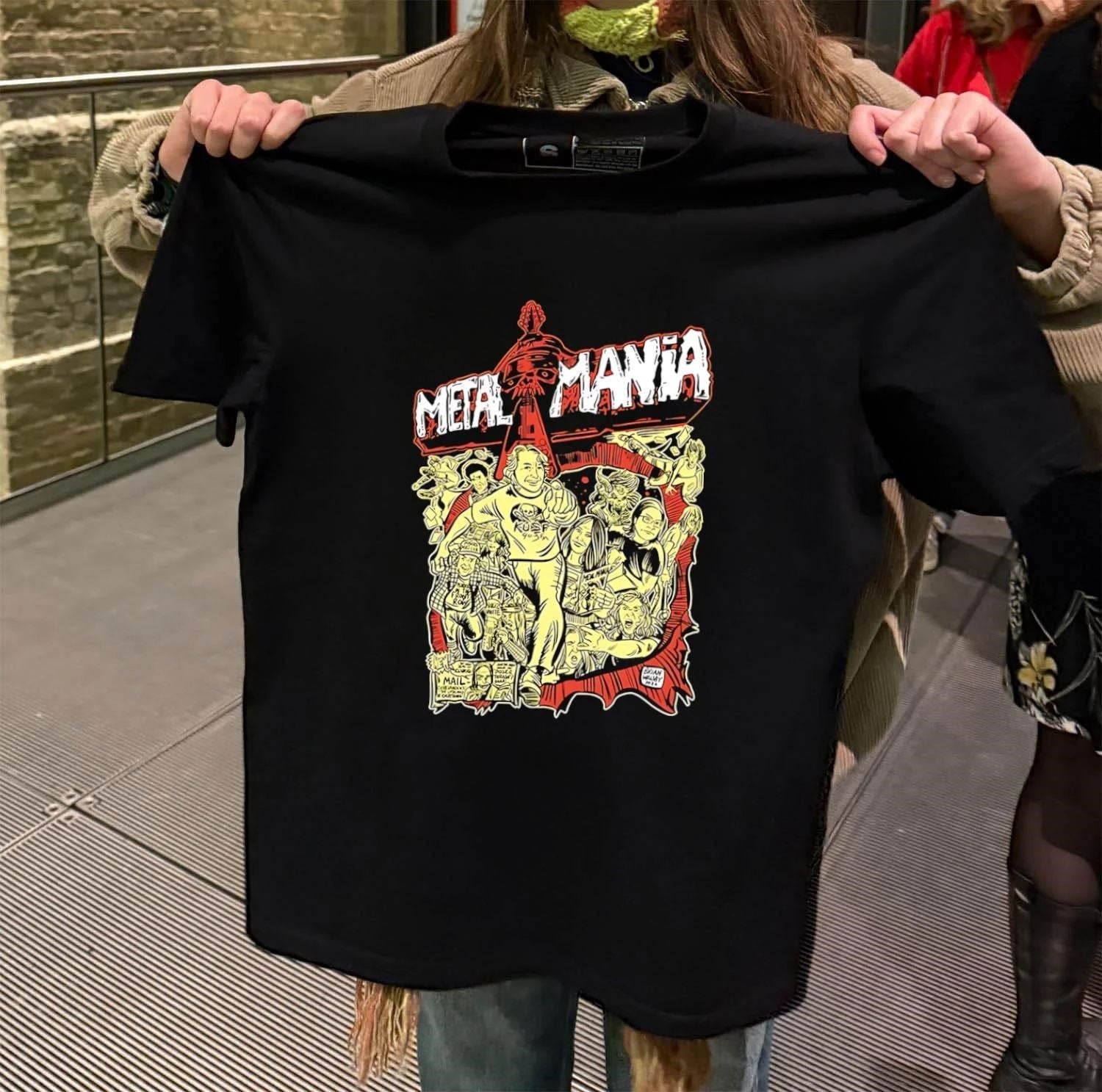 Metal Mania Brian Walsby KUSF 90.3 FM Comic Art Music - Adult & Kids T-Shirts, Sweatshirts & Hoodies apparel design preview 2
