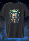 Savage Skull Snake Blue Flames Arrows - Adult & Kids T-Shirts, Sweatshirts & Hoodies apparel design preview 1