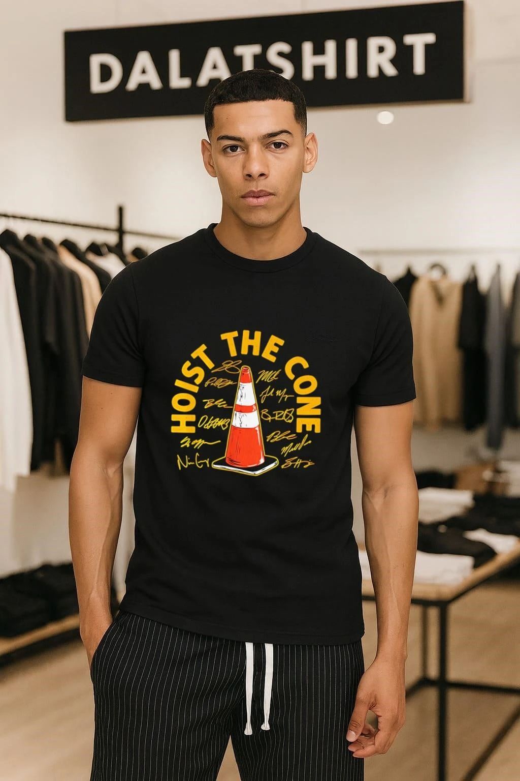 Hoist the Cone Signatures Pittsburgh Baseball - Adult & Kids T-Shirts, Sweatshirts & Hoodies apparel design preview 1
