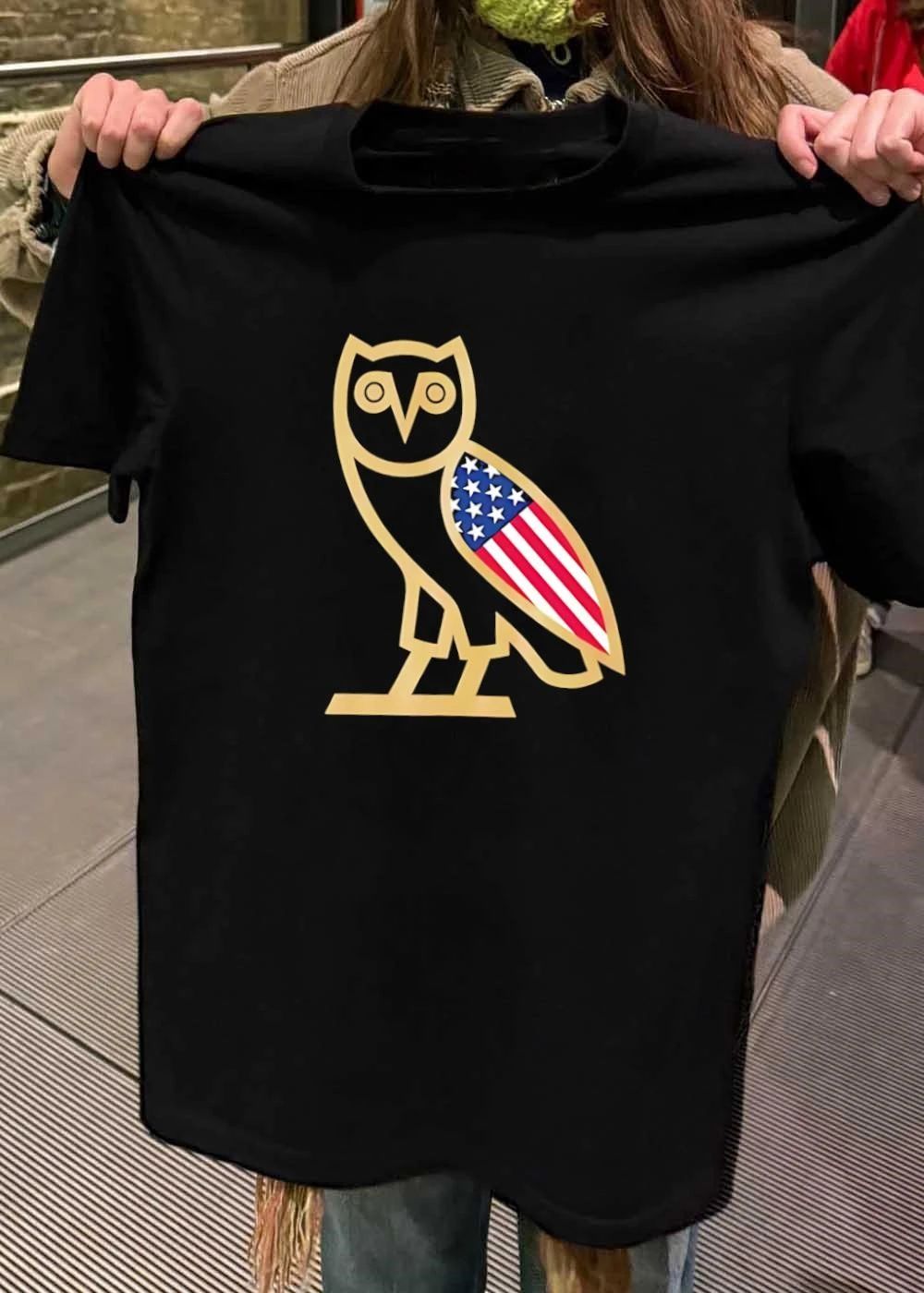 OVO Owl USA Flag - Adult & Kids T-Shirts, Sweatshirts & Hoodies apparel design preview 2