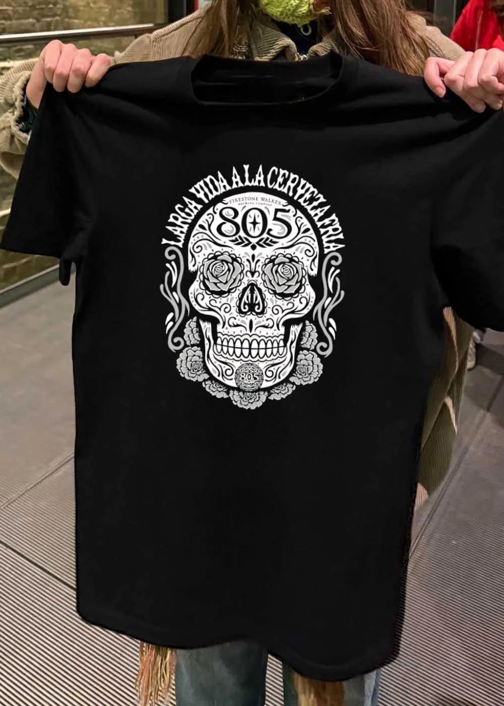 Larga Vida A La Cerveza Fria Firestone Walker Brewing - Adult & Kids T-Shirts, Sweatshirts & Hoodies apparel design preview 2