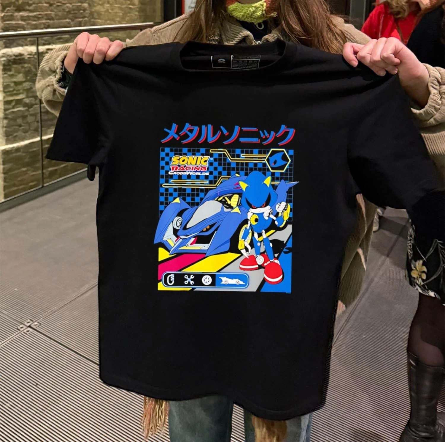 Cat Racing Crossworlds Japanese Gaming - Adult & Kids T-Shirts, Sweatshirts & Hoodies apparel design preview 2