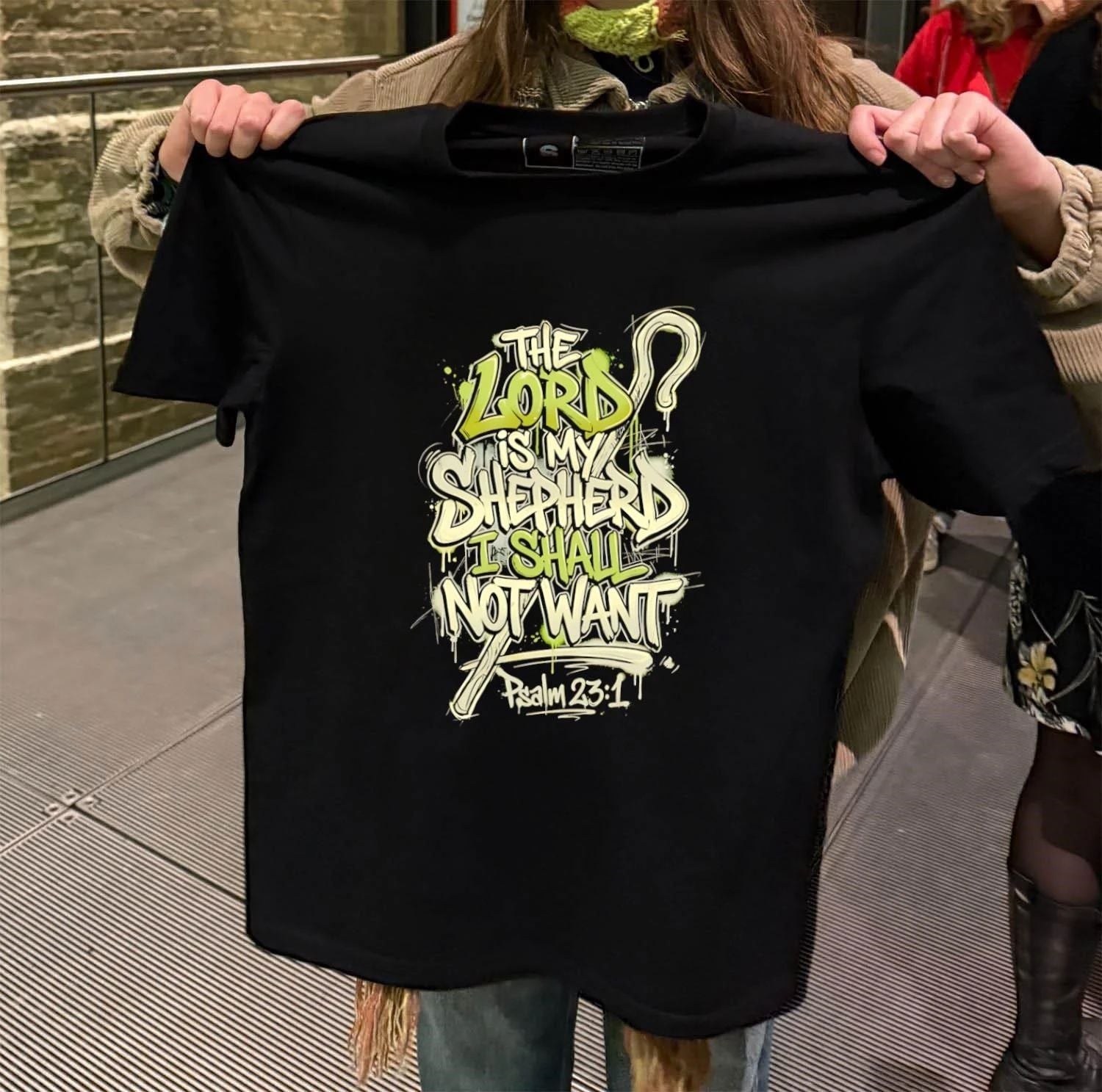 The Lord Is My Shepherd I Shall Not Want - Adult & Kids T-Shirts, Sweatshirts & Hoodies apparel design preview 2