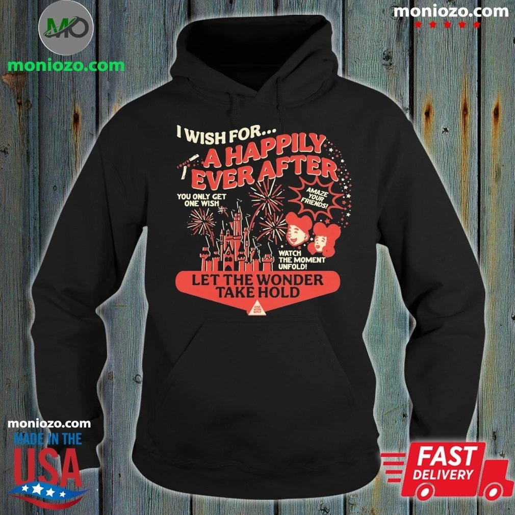 Original One Wish I For A Happily Ever After - Adult & Kids T-Shirts, Sweatshirts & Hoodies apparel design preview 2