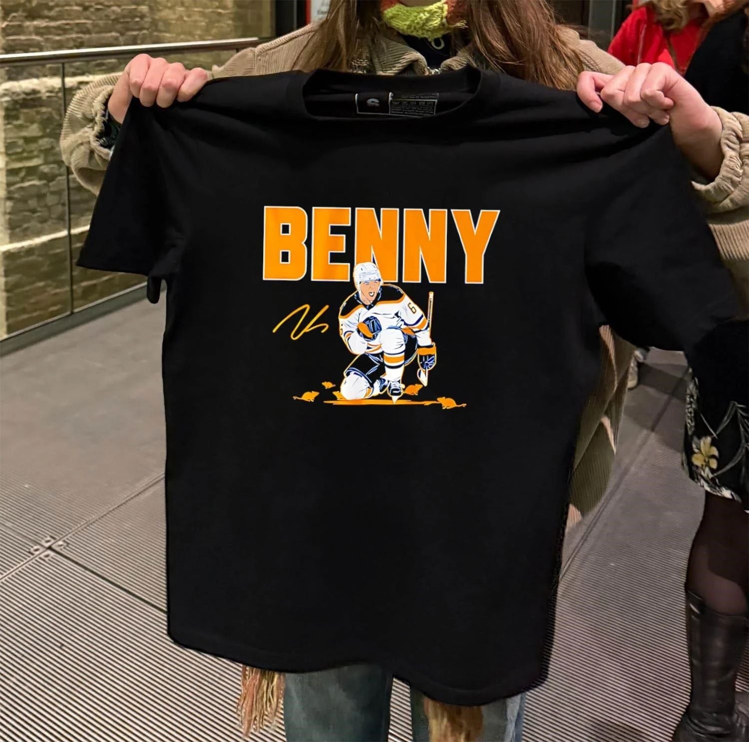 Buffalo Sabres Zach Benson Benny signature - Adult & Kids T-Shirts, Sweatshirts & Hoodies apparel design preview 2