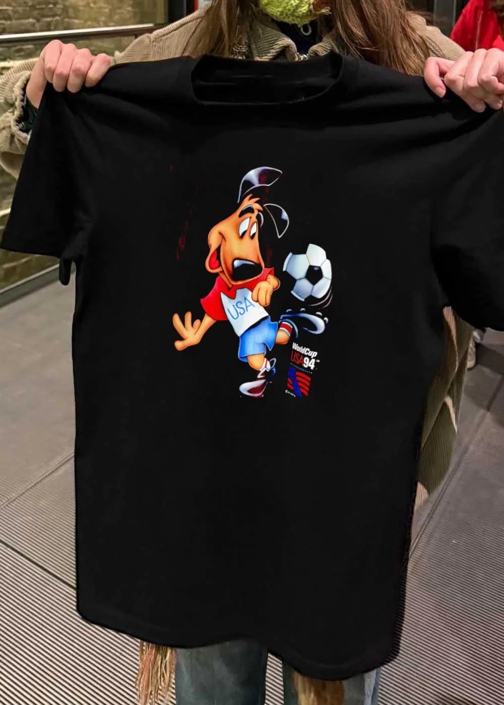 Striker World Cup USA 94 Mascot Soccer - Adult & Kids T-Shirts, Sweatshirts & Hoodies apparel design preview 2