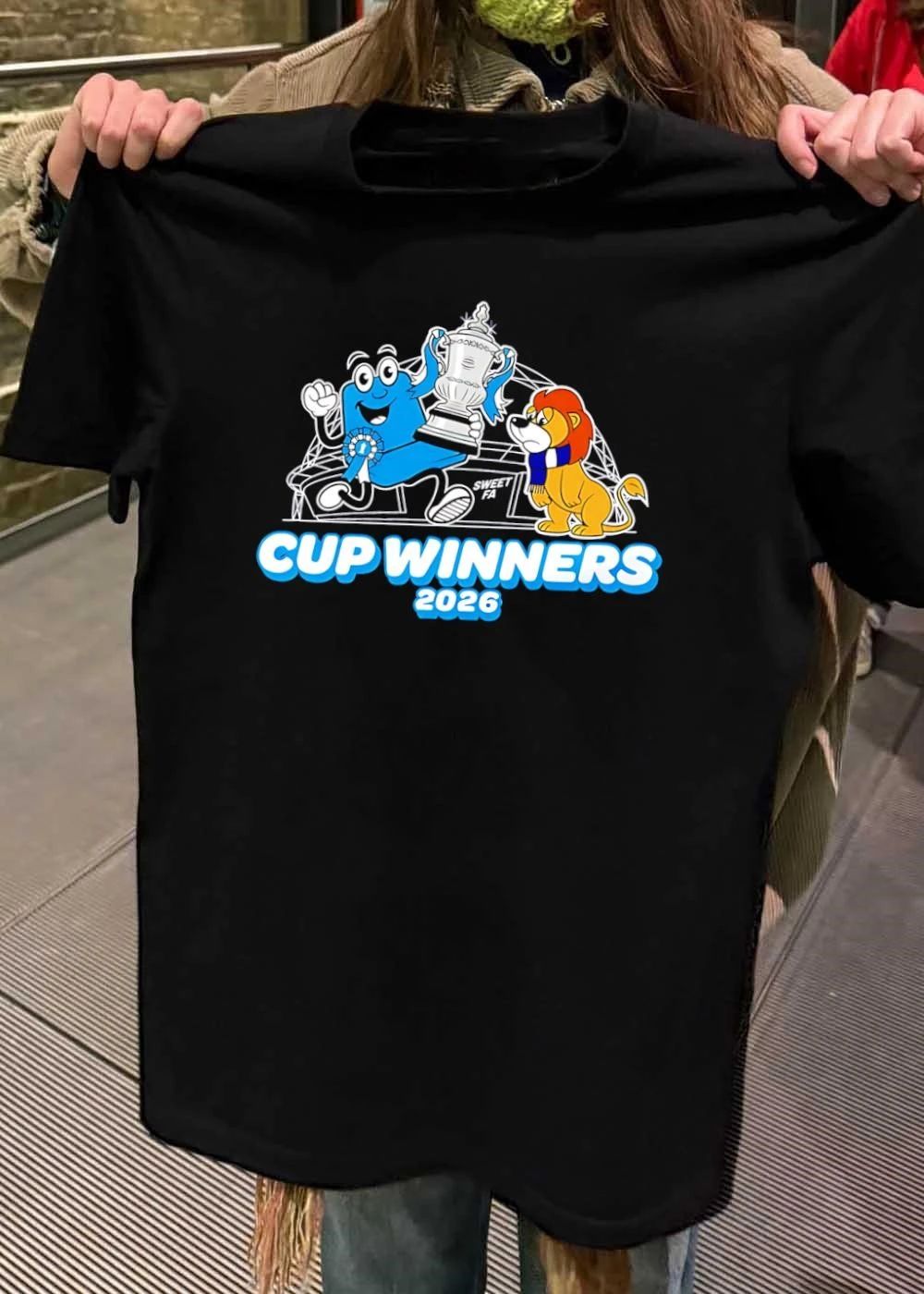 Man City Cup Winners 2026 Sweet FA Lion Trophy - Adult & Kids T-Shirts, Sweatshirts & Hoodies apparel design preview 2