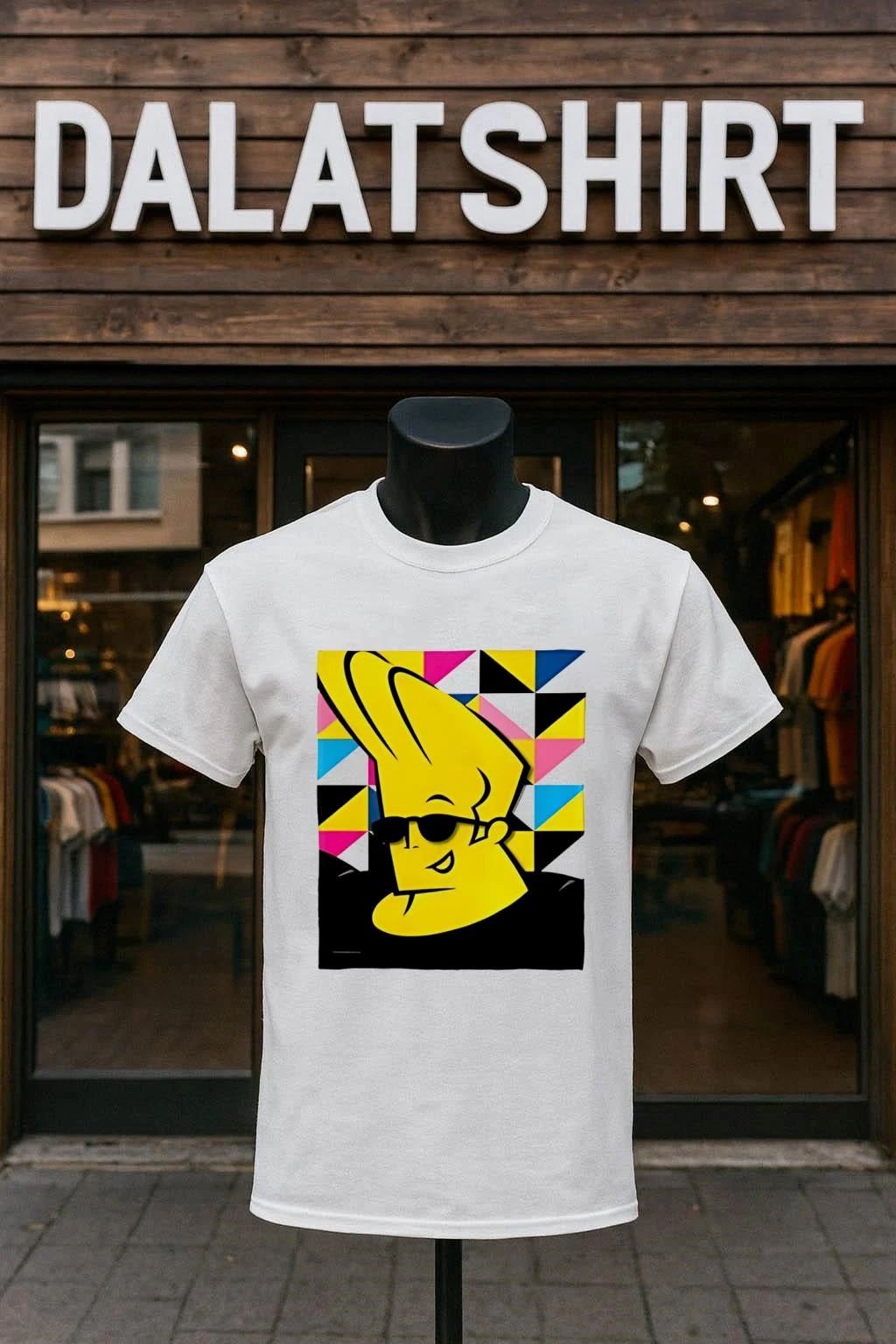 Johnny Bravo Cartoon Character Yellow Pompadour - Adult & Kids T-Shirts, Sweatshirts & Hoodies apparel design preview 1