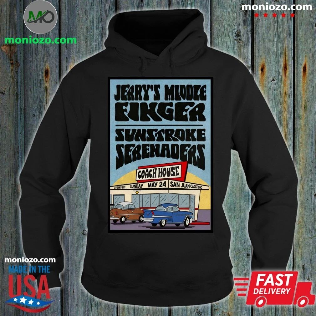 Original Jerry's Middle Finger San Juan Capistrano, - Adult & Kids T-Shirts, Sweatshirts & Hoodies apparel design preview 2