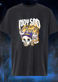 Indy 500 Skull Wearing Cap Drinking Beer - Adult & Kids T-Shirts, Sweatshirts & Hoodies apparel design preview 1
