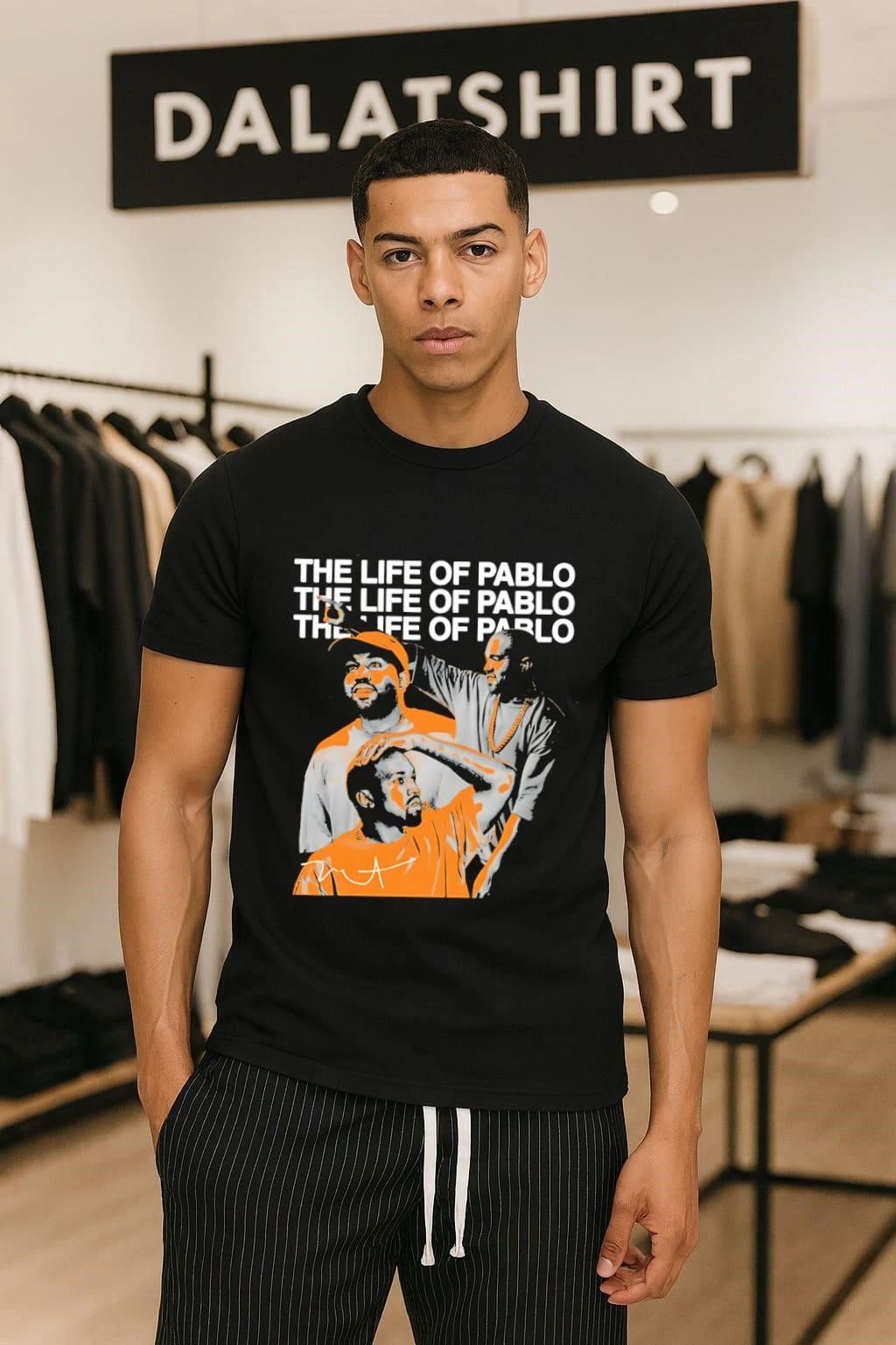 Kanye West The Life Of Pablo Album Collage - Adult & Kids T-Shirts, Sweatshirts & Hoodies apparel design preview 1