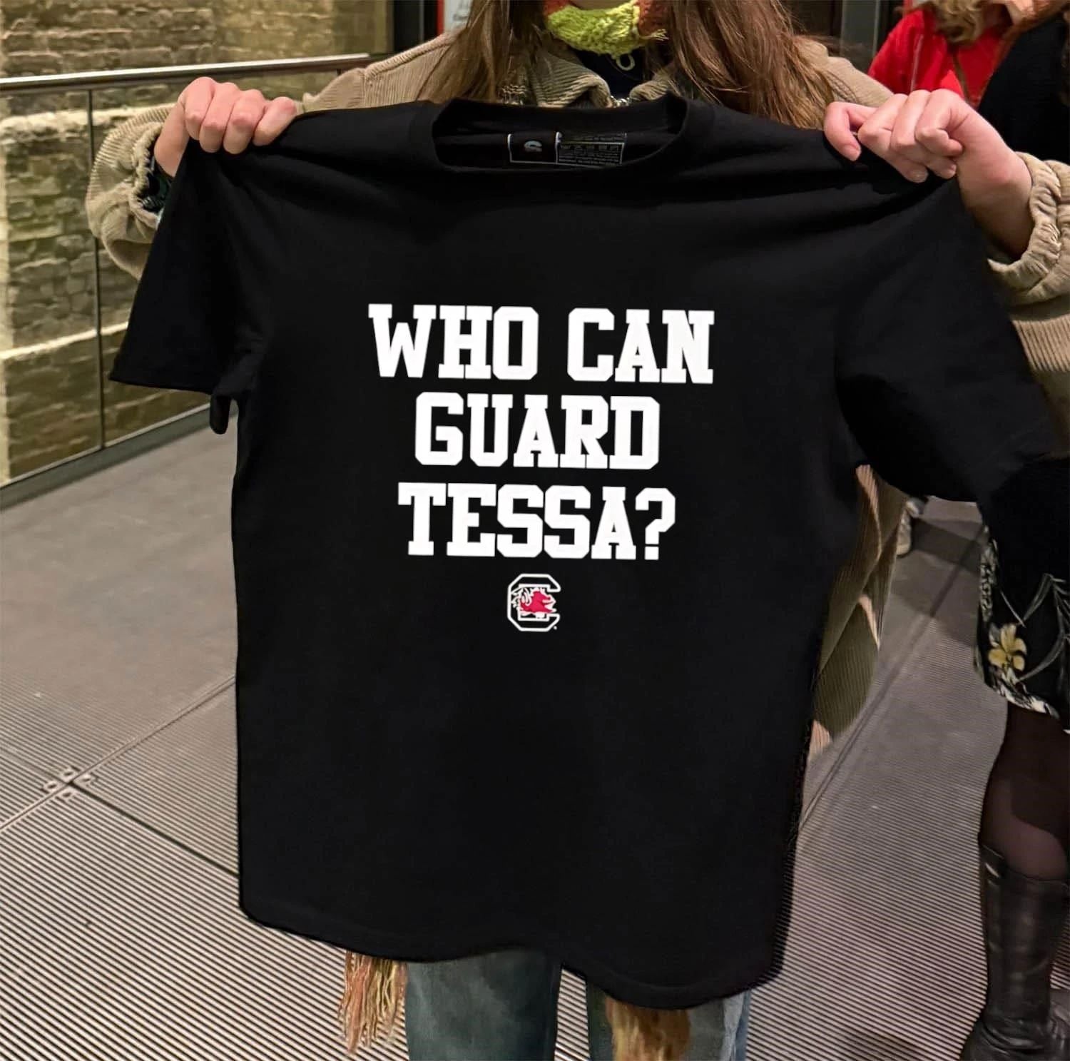 Who can guard tessa - Adult & Kids T-Shirts, Sweatshirts & Hoodies apparel design preview 2
