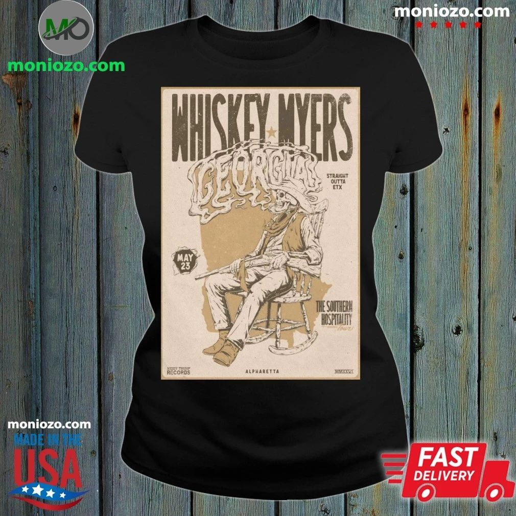 Original Whiskey Myers 5 23 2026 Alpharetta GA Poster - Adult & Kids T-Shirts, Sweatshirts & Hoodies apparel design preview 1