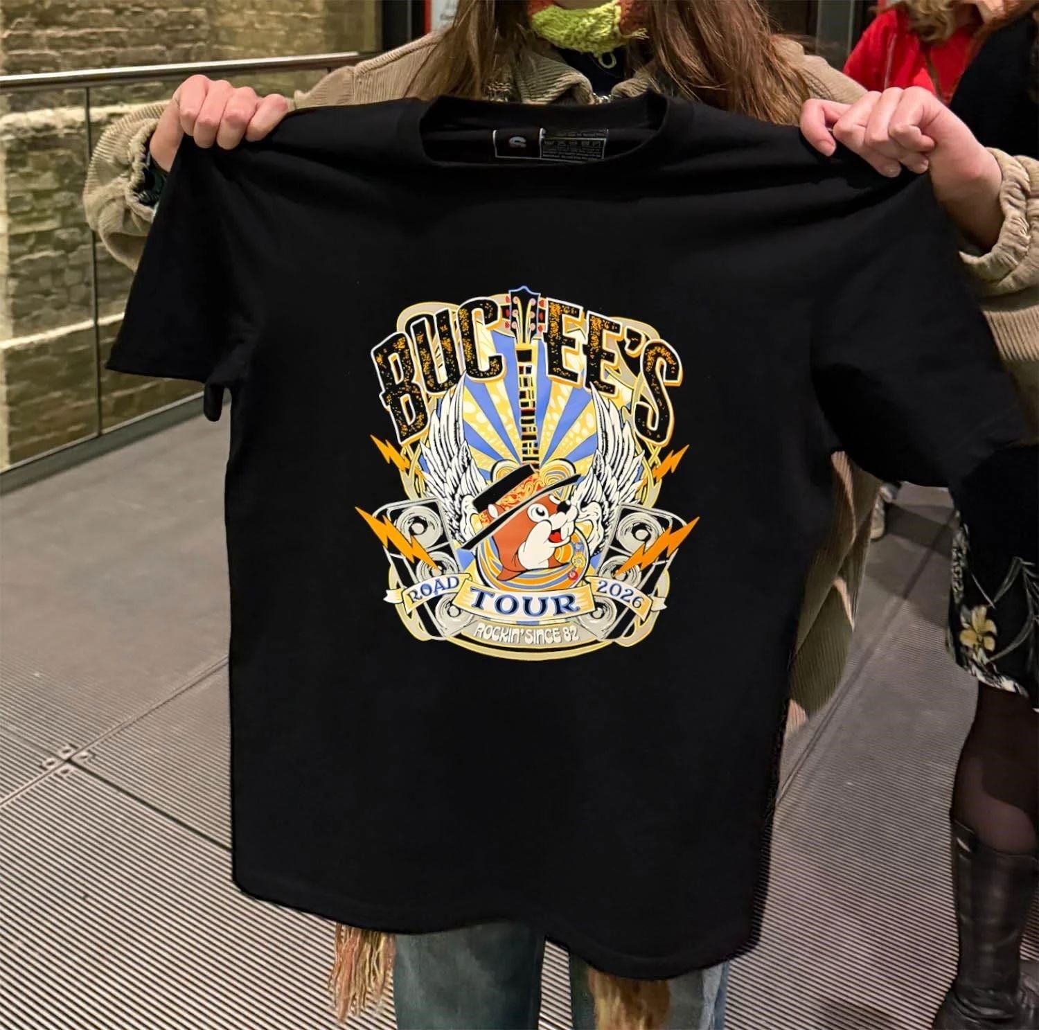 Buc-ee's 2026 Road Tour Rockin' Since 82 - Adult & Kids T-Shirts, Sweatshirts & Hoodies apparel design preview 2