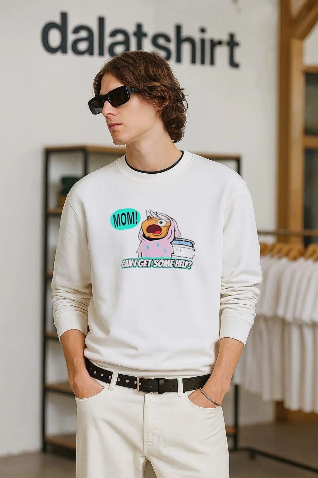 Mom can I get some help - Adult & Kids T-Shirts, Sweatshirts & Hoodies apparel design preview 2