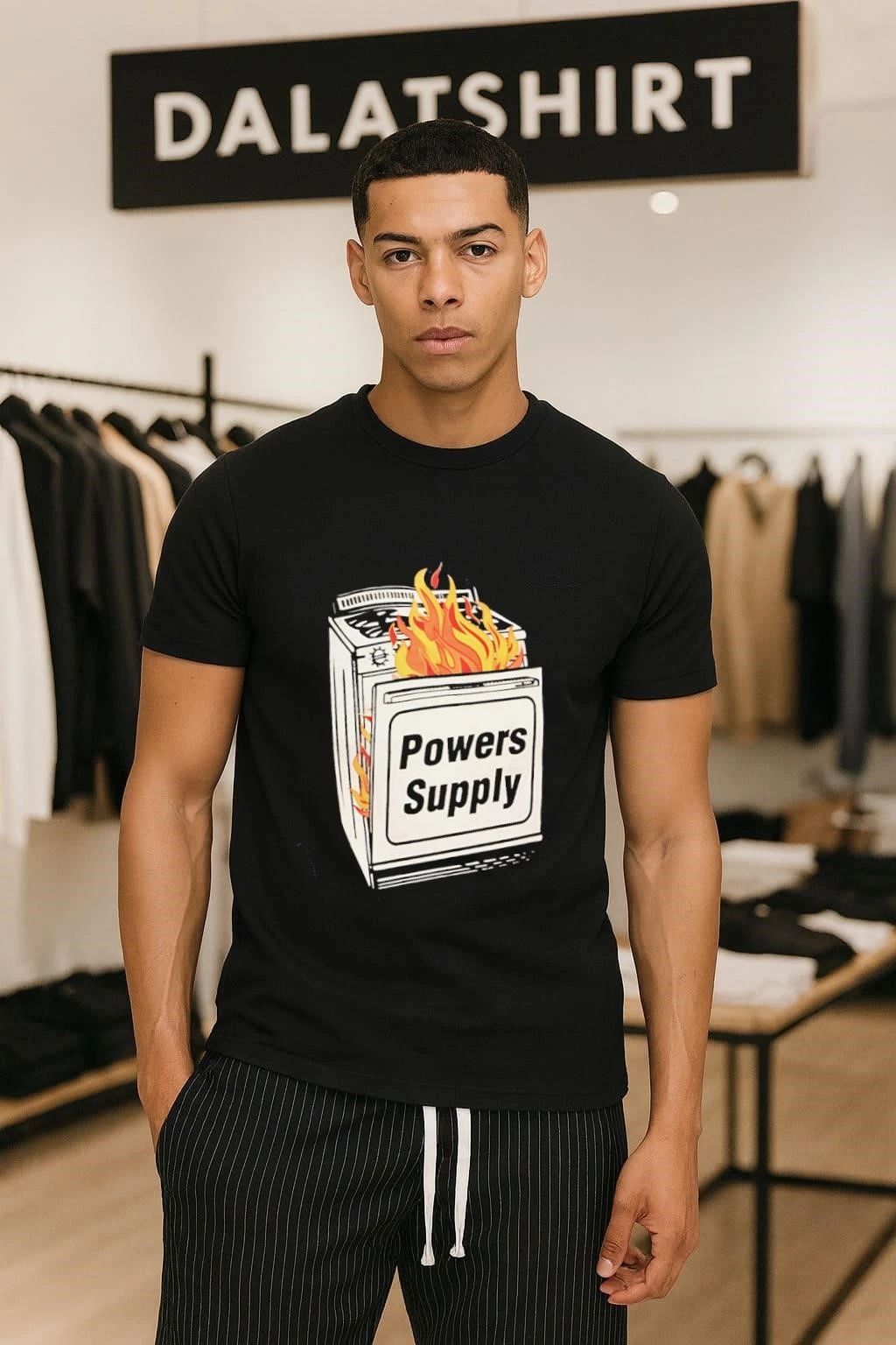 Burning Powers Supply Stove - Adult & Kids T-Shirts, Sweatshirts & Hoodies apparel design preview 1