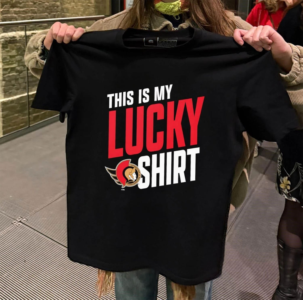 Ottawa Senators This Is My Lucky hockey 2026 - Adult & Kids T-Shirts, Sweatshirts & Hoodies apparel design preview 2