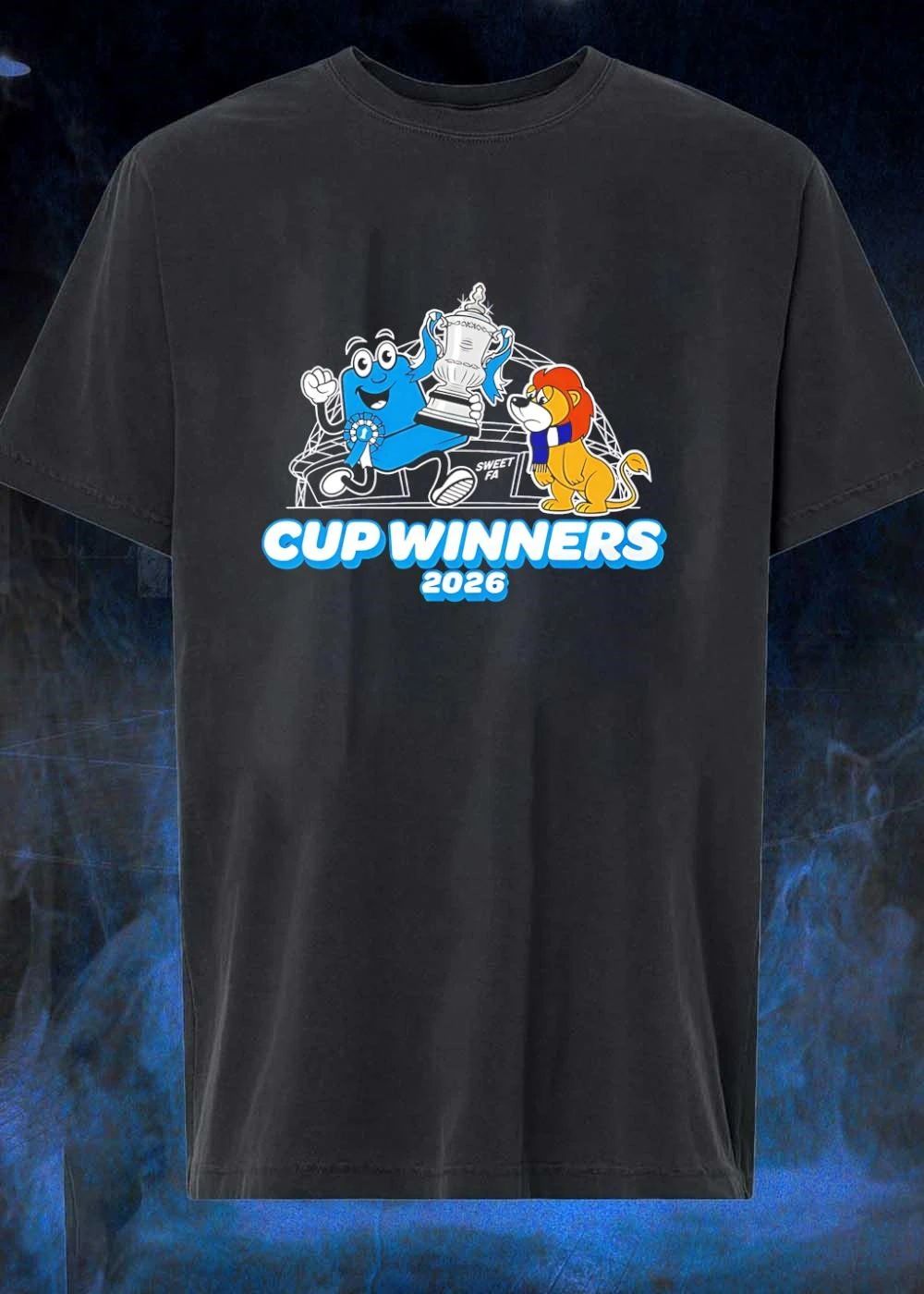 Man City Cup Winners 2026 Sweet FA Lion Trophy - Adult & Kids T-Shirts, Sweatshirts & Hoodies apparel design preview 1
