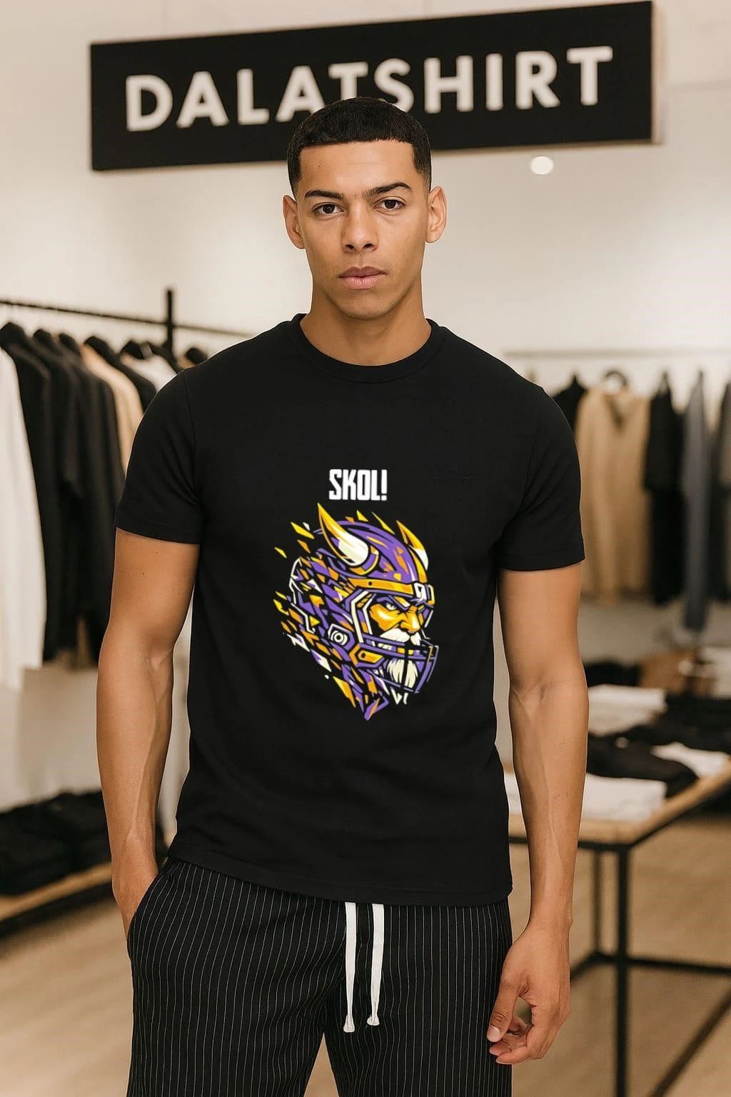 Skol Viking Football Warrior helmet - Adult & Kids T-Shirts, Sweatshirts & Hoodies apparel design preview 1