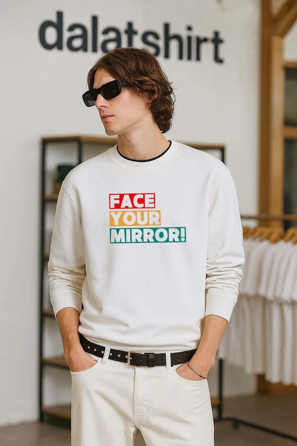 Face Your Mirror - Adult & Kids T-Shirts, Sweatshirts & Hoodies apparel design preview 2