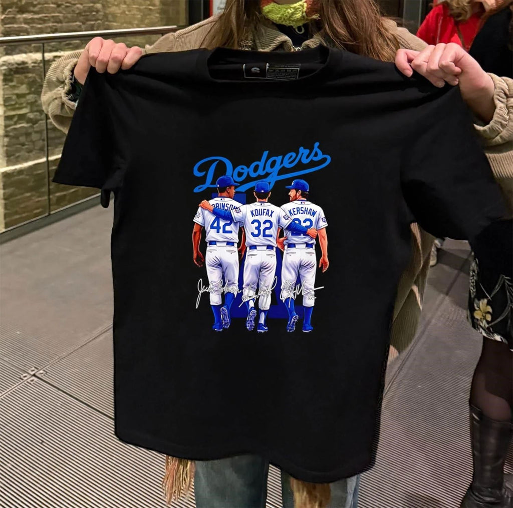 Los Angeles Dodgers Jackie Robinson Sandy Koufax and - Adult & Kids T-Shirts, Sweatshirts & Hoodies apparel design preview 2
