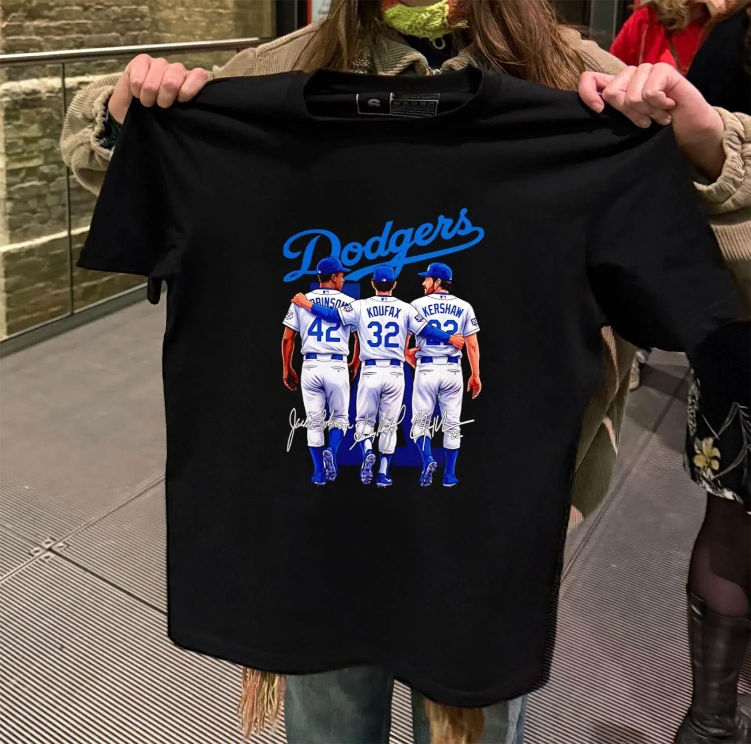 Los Angeles Dodgers Jackie Robinson Sandy Koufax and - Adult & Kids T-Shirts, Sweatshirts & Hoodies apparel design preview 2