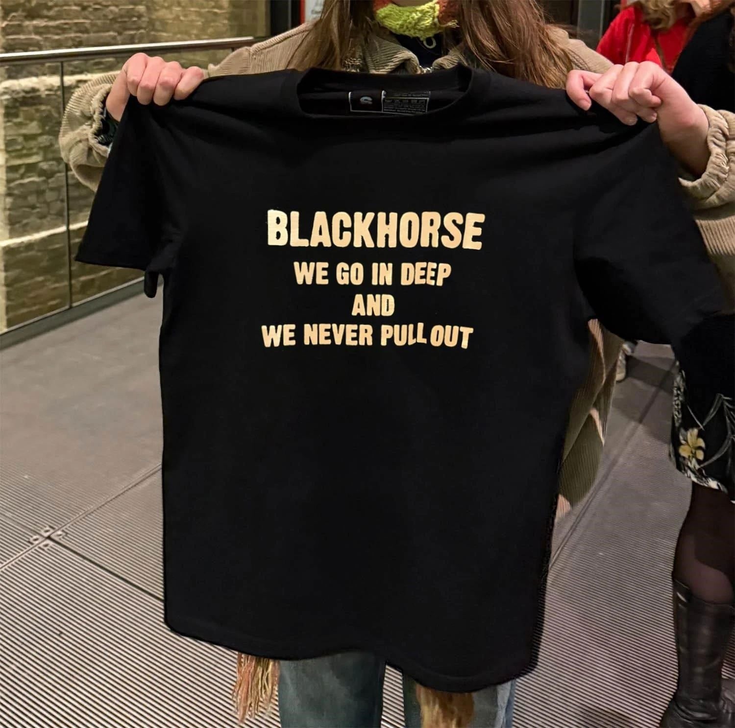 Blackhorse We Go In Deep And Never Pull Out - Adult & Kids T-Shirts, Sweatshirts & Hoodies apparel design preview 2