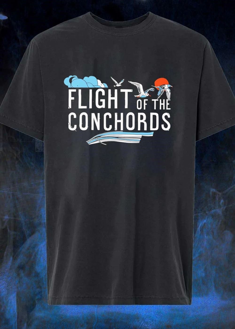 Flight Of The Conchords Flying Birds Clouds Musical - Adult & Kids T-Shirts, Sweatshirts & Hoodies apparel design preview 1