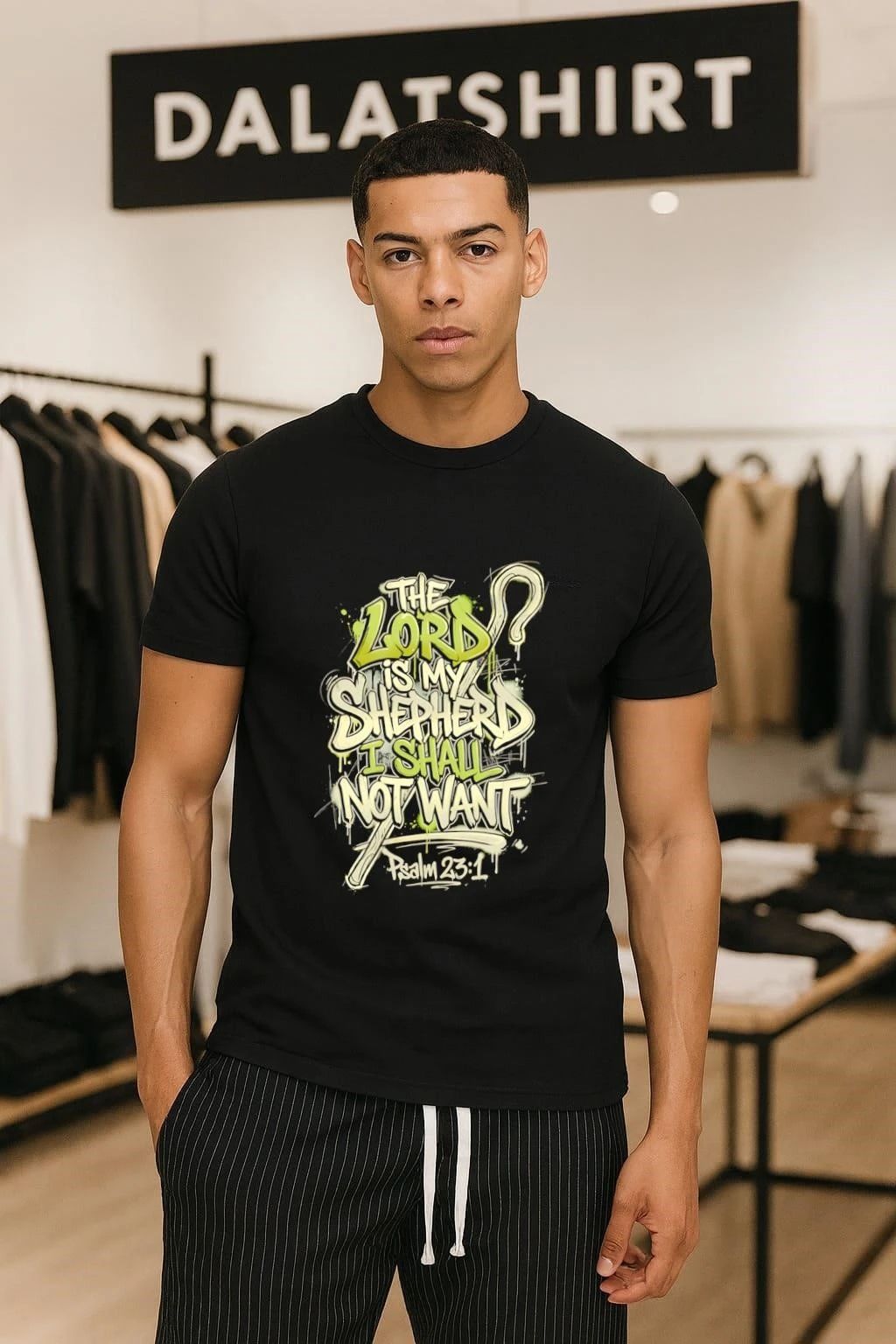 The Lord Is My Shepherd I Shall Not Want - Adult & Kids T-Shirts, Sweatshirts & Hoodies apparel design preview 1
