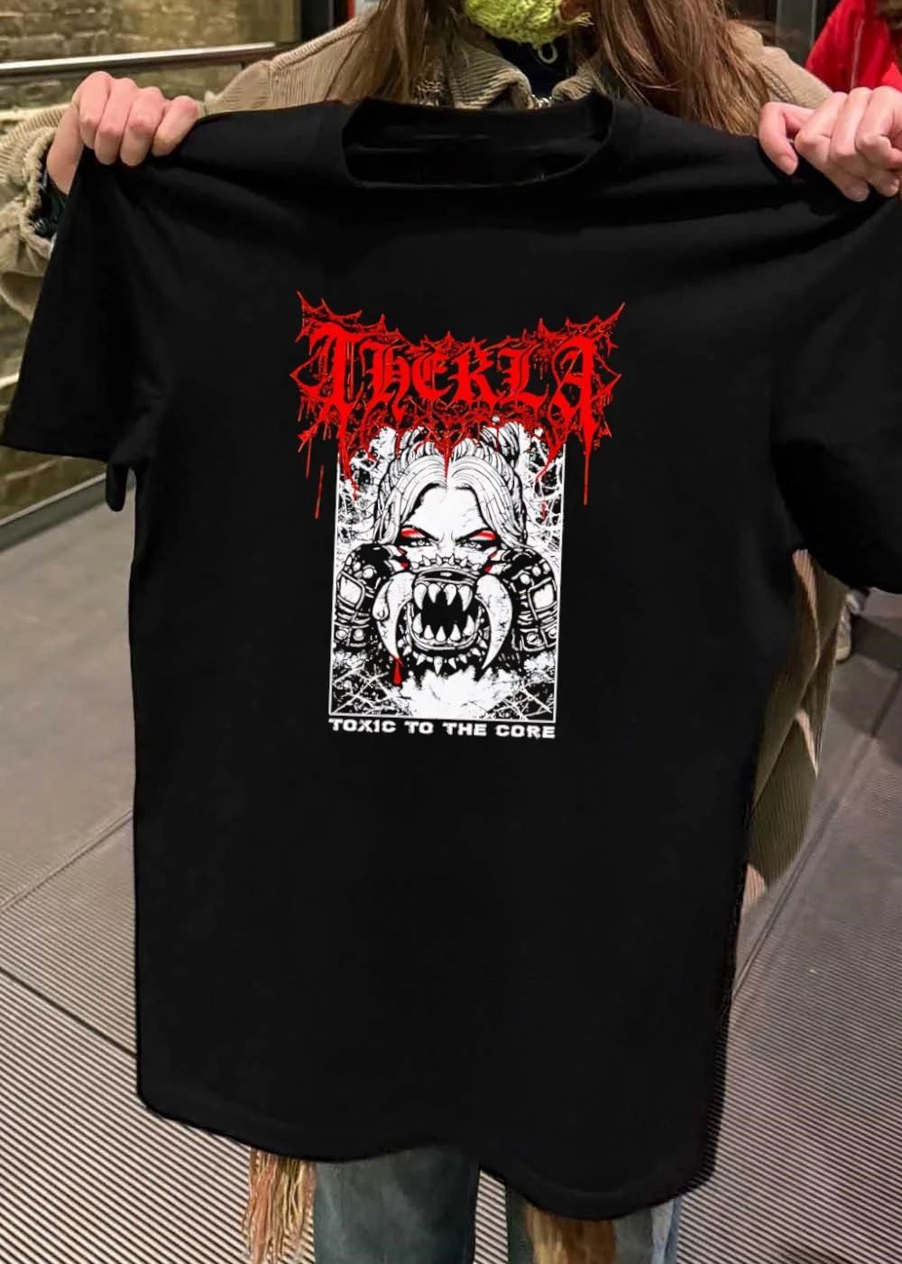 Therkla Toxic To The Core Woman Demon Mouth - Adult & Kids T-Shirts, Sweatshirts & Hoodies apparel design preview 2