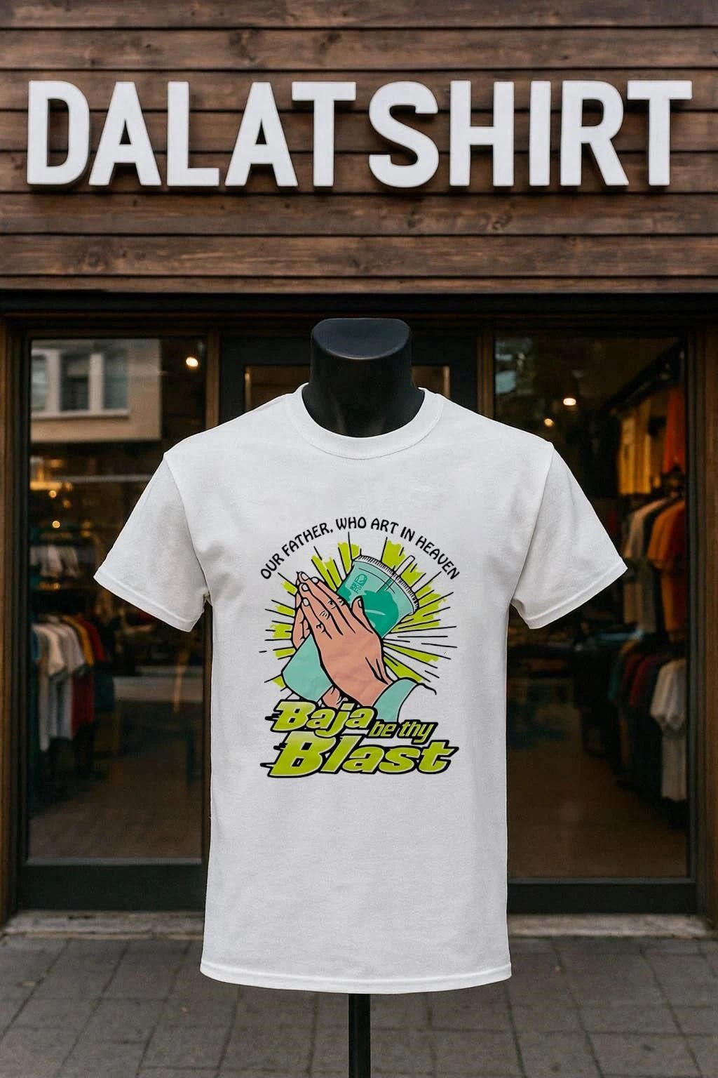 Our Father Who Art In Heaven Baja Be Thy Blast Taco - Adult & Kids T-Shirts, Sweatshirts & Hoodies apparel design preview 1