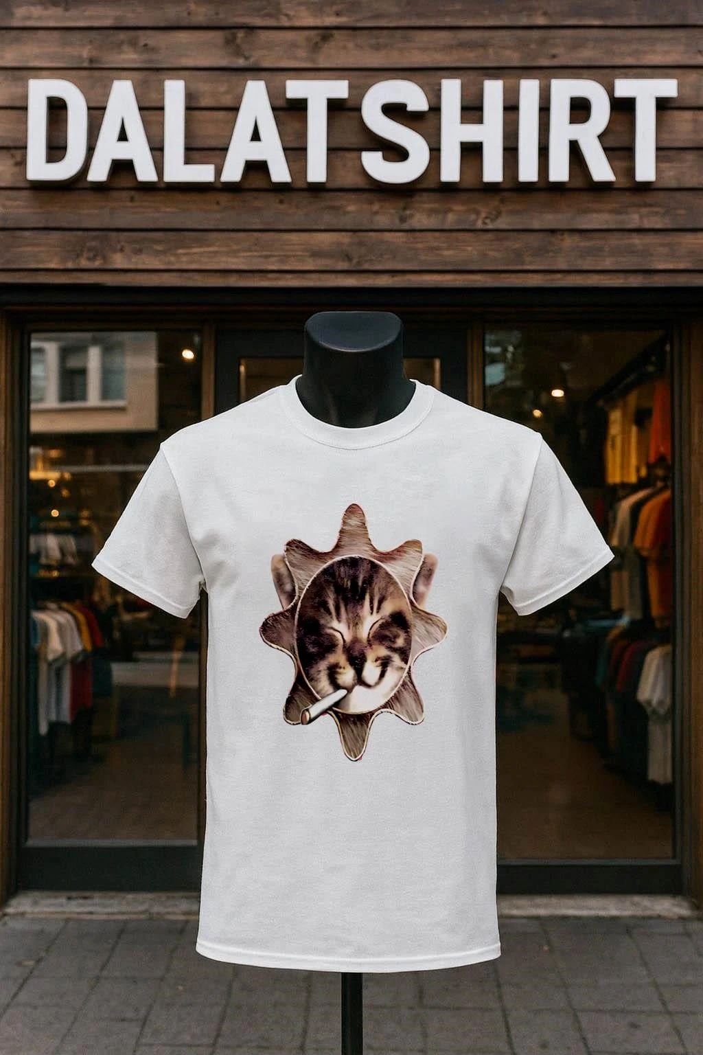 Glocat Cat smocking - Adult & Kids T-Shirts, Sweatshirts & Hoodies apparel design preview 1